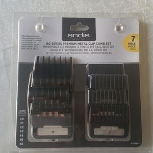 Andis Bg Series metal clip comb set 7 piece